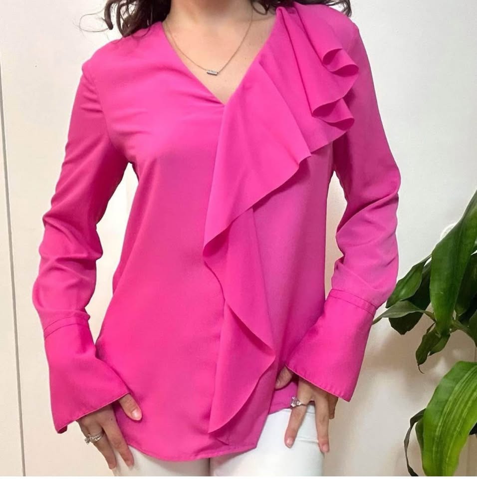 Banana Republic Pink Ruffle Blouse - photo 5