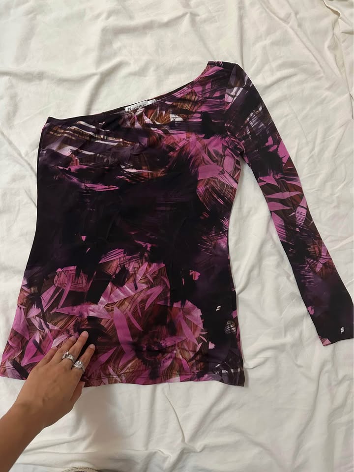 Revolution Purple One Shoulder Top - photo 2