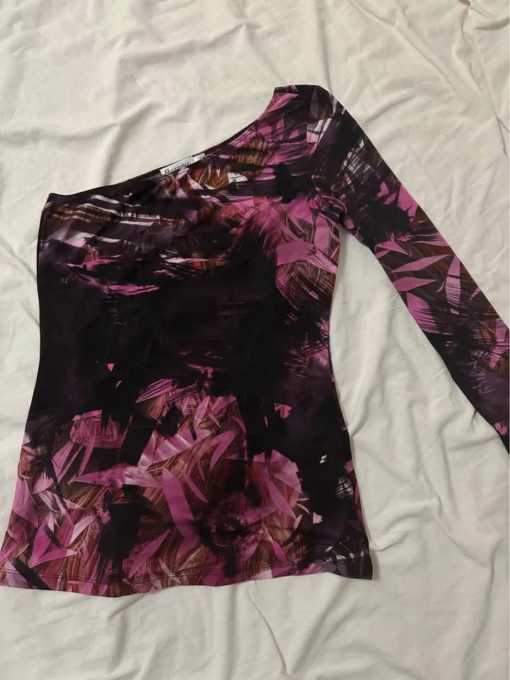 Revolution Purple One Shoulder Top image indicator(3)