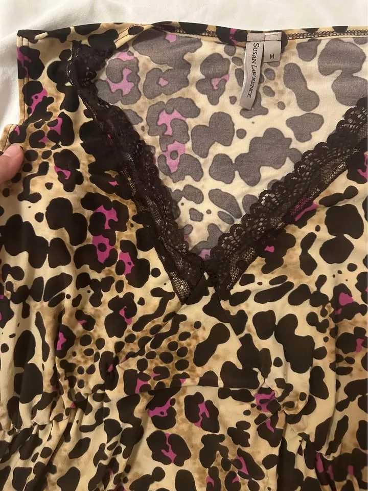 Lace Leopard Print Tank image indicator(2)