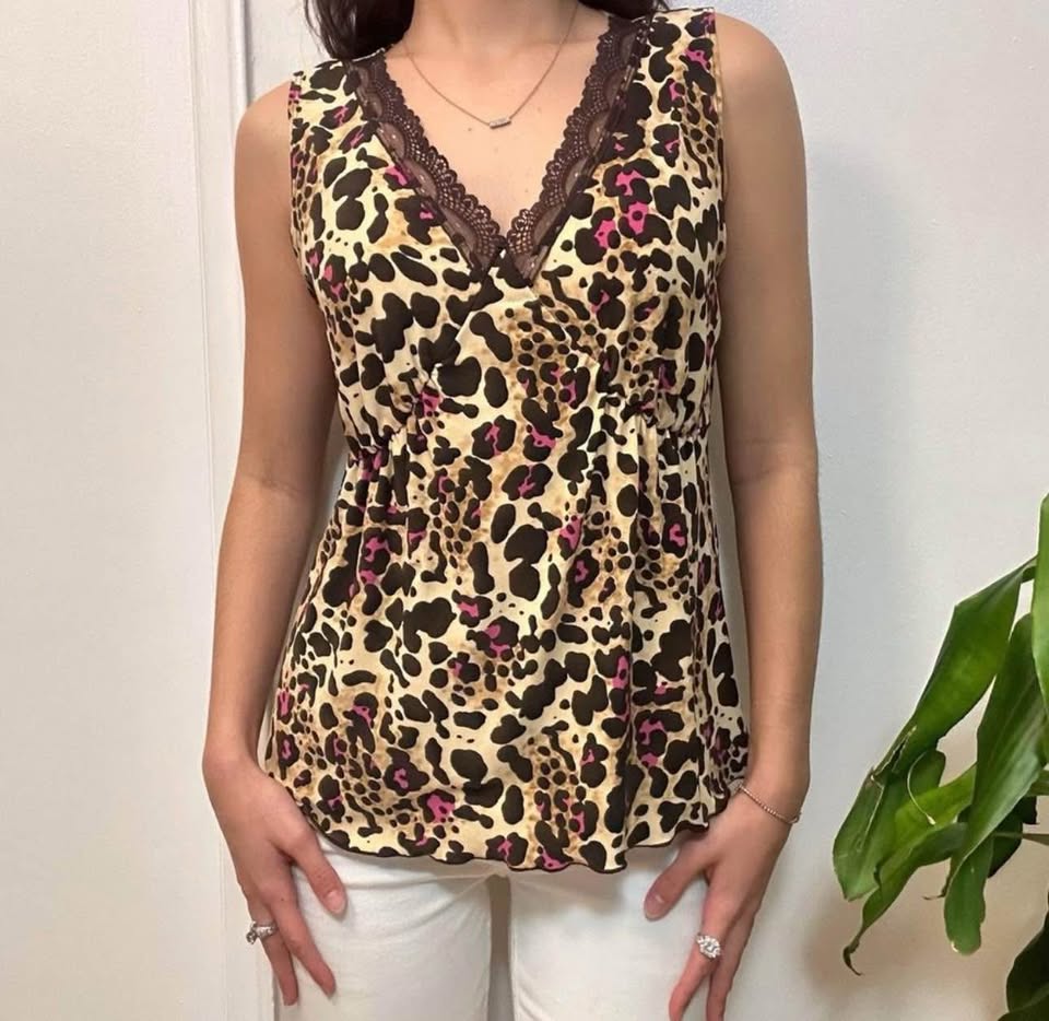 Lace Leopard Print Tank - photo 4