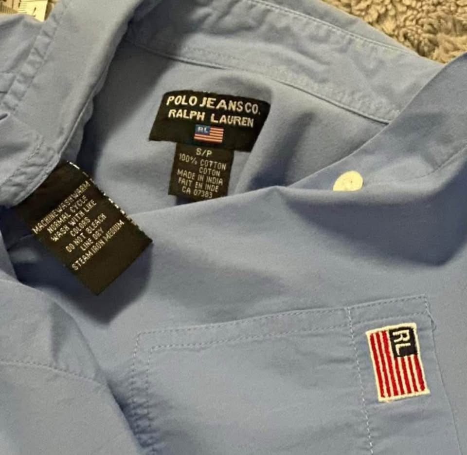 Ralph Lauren Blue Button Up Top - photo 4