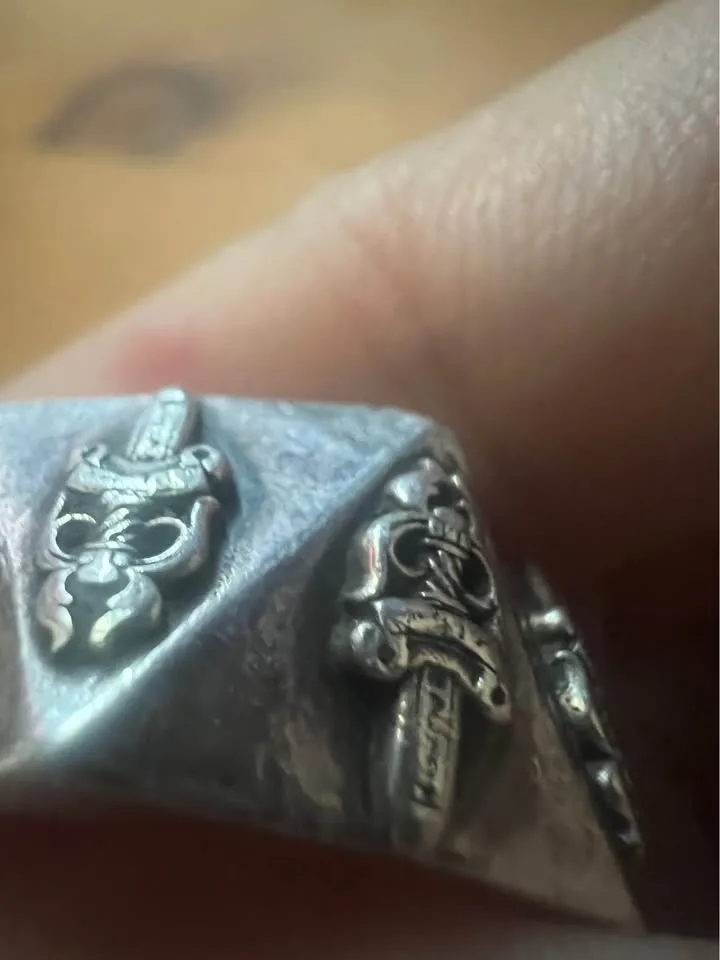Chrome Hearts Ring Pentagon Dagger 8.5 size Mens image indicator(5)