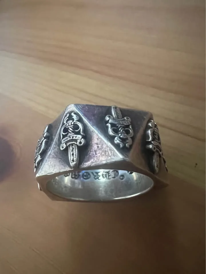 Chrome Hearts Ring Pentagon Dagger 8.5 size Mens image indicator(6)