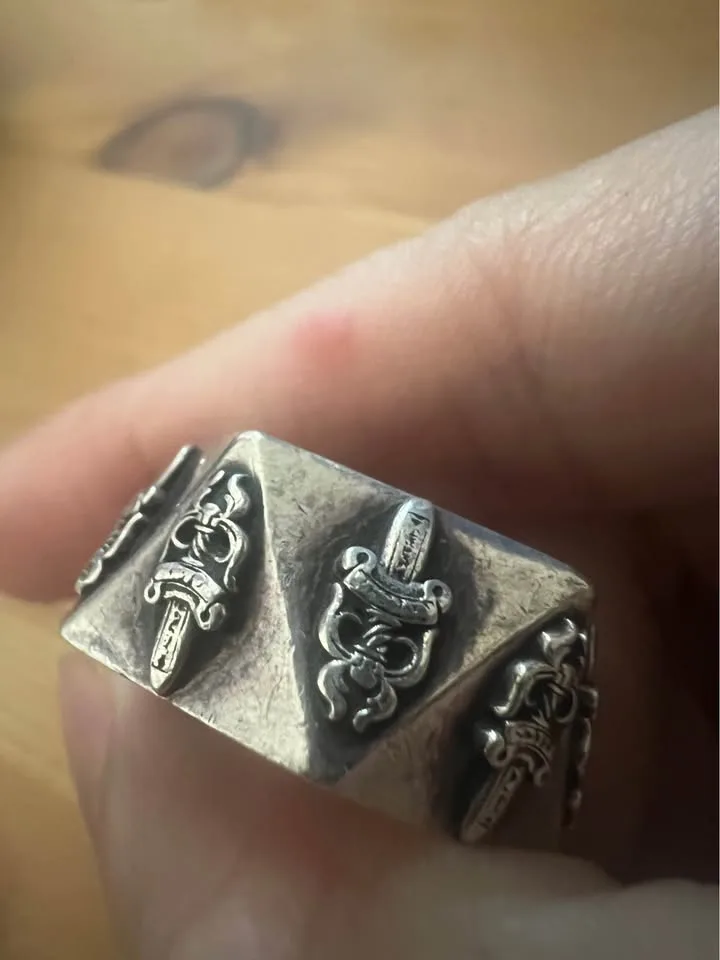Chrome Hearts Ring Pentagon Dagger 8.5 size Mens image indicator(7)
