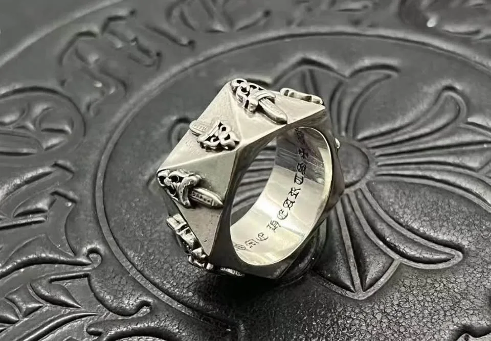 Chrome Hearts Ring Pentagon Dagger 8.5 size Mens image indicator(8)