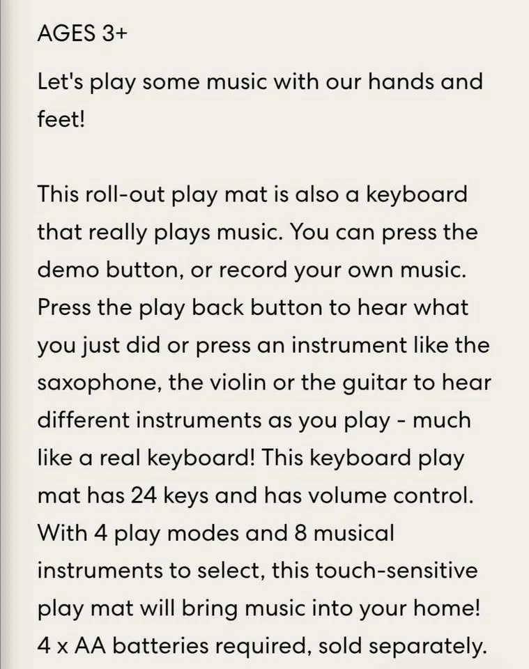 Supersized Piano Playmat image indicator(3)