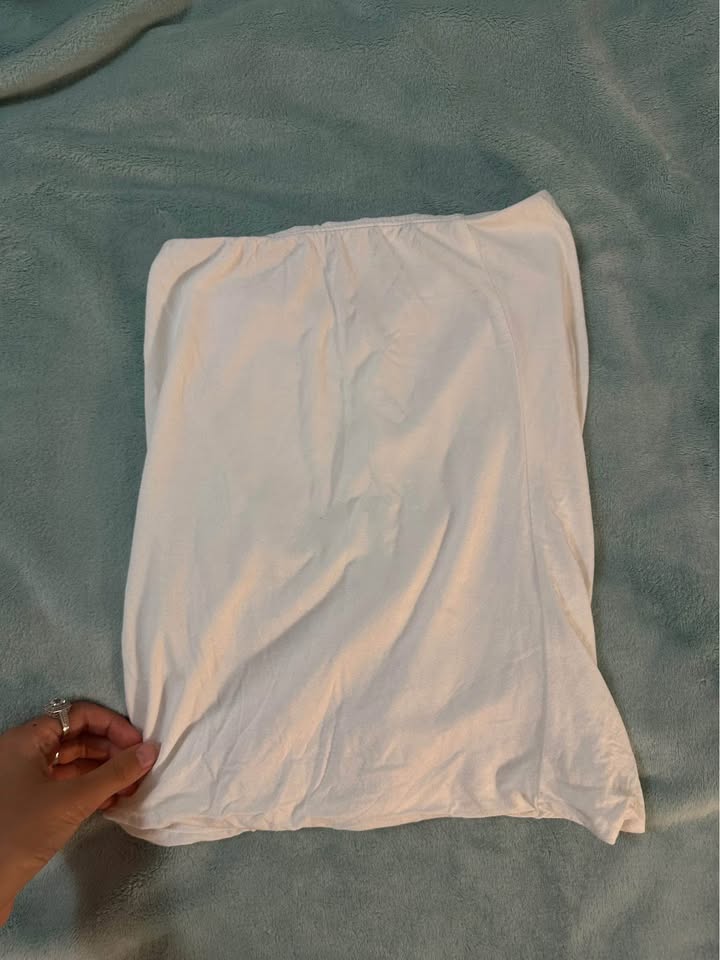 White Scrunched Mini Skirt - photo 2