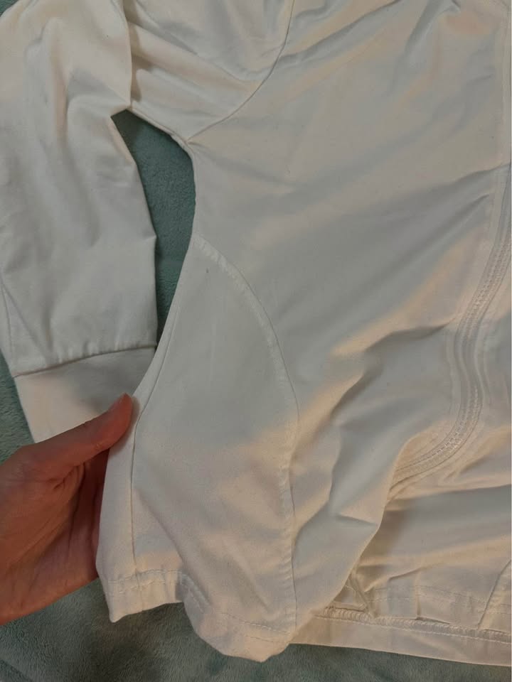 White Athleisure Zip Up - photo 3