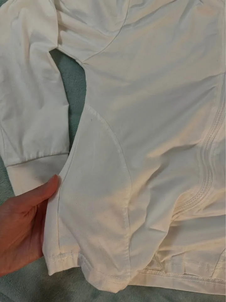 White Athleisure Zip Up image indicator(3)