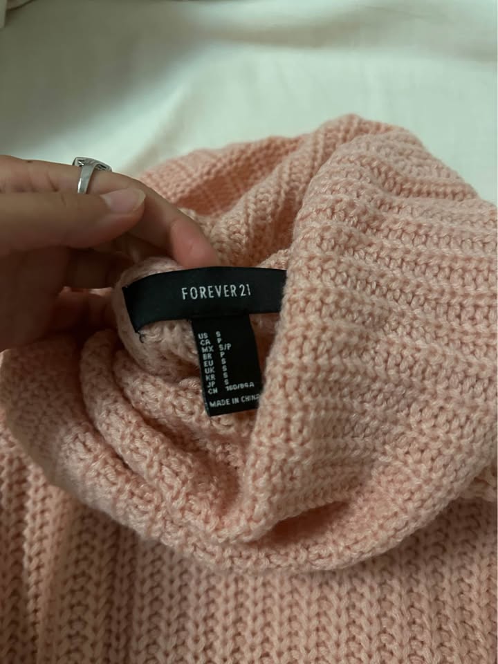 Chunky Pink Turtleneck Sweater - photo 4