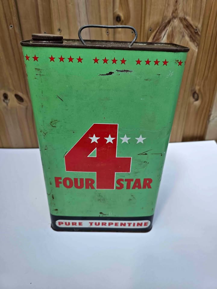 1940's "Four Star" Pure Turpentine tin