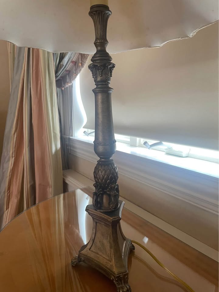 brass lamps with shade - photo 2