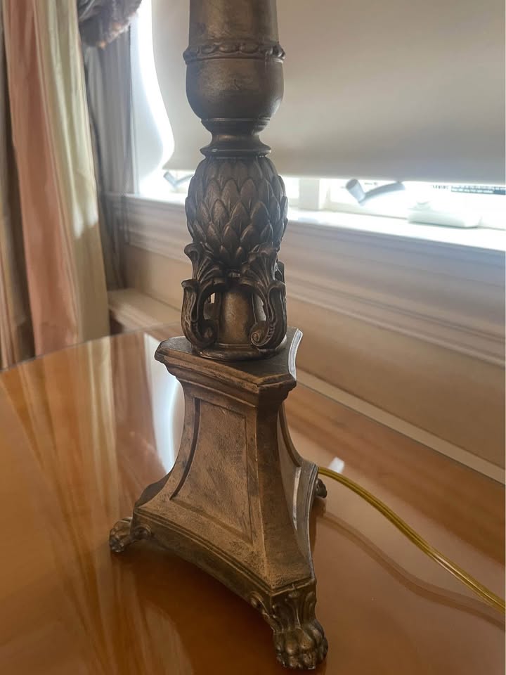 brass lamps with shade - photo 4