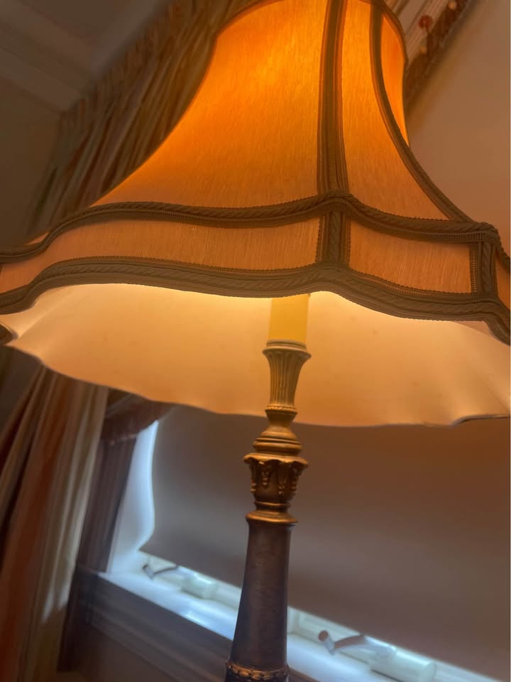 brass lamps with shade - photo 5