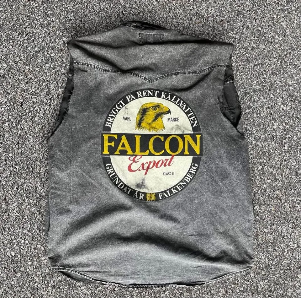 FALCON SWEDISH Beer Denim Jacket Vest image indicator(2)