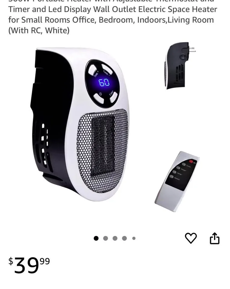 New Portable Heater w/ Remote thumbnail
