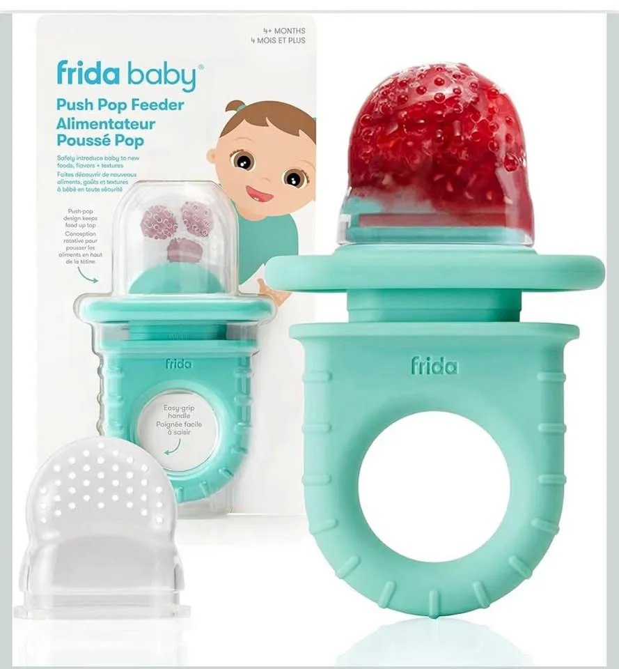 Frida Baby Push Pop Silicone Feeder, Baby Fruit Food Feeder thumbnail