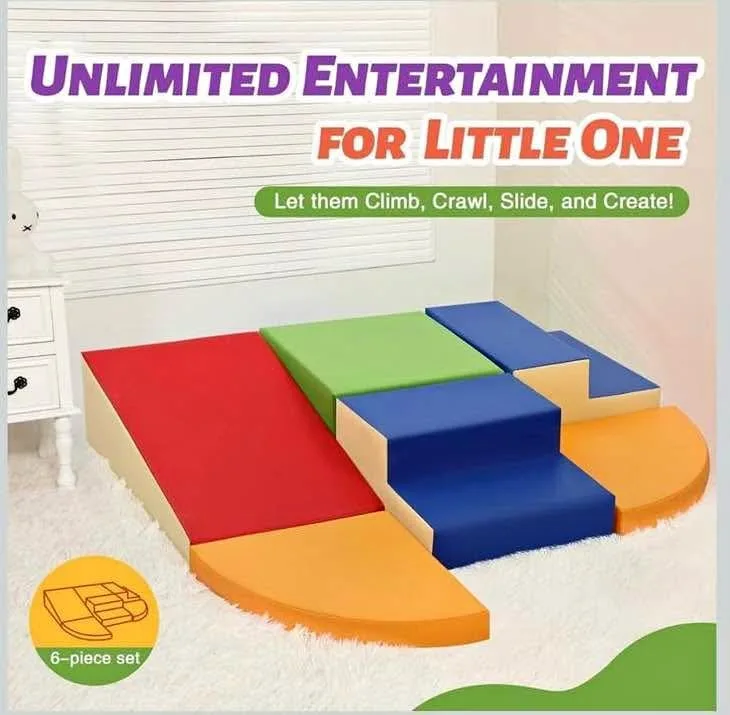 TODIBY 6-Piece Soft PU Leather Baby Climbing Toys thumbnail