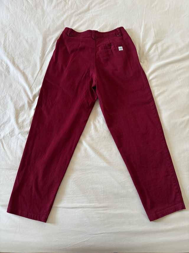 Komodo Pleated Trousers in Wine Red - photo 2