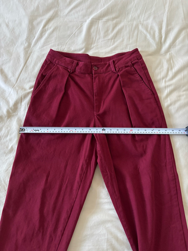 Komodo Pleated Trousers in Wine Red - photo 5
