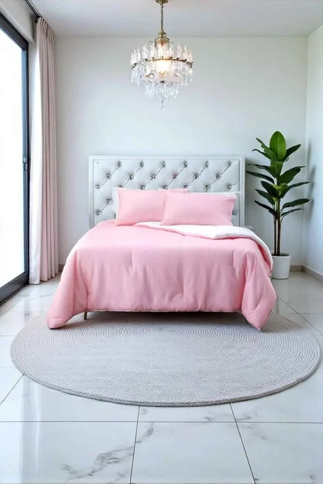 🩷 Pink Polka Dot Comforter Set — Oversized Queen / Fits King 🩷 thumbnail