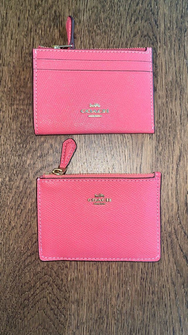 Coach ID wallet in Coral or Watermelon $65 each
