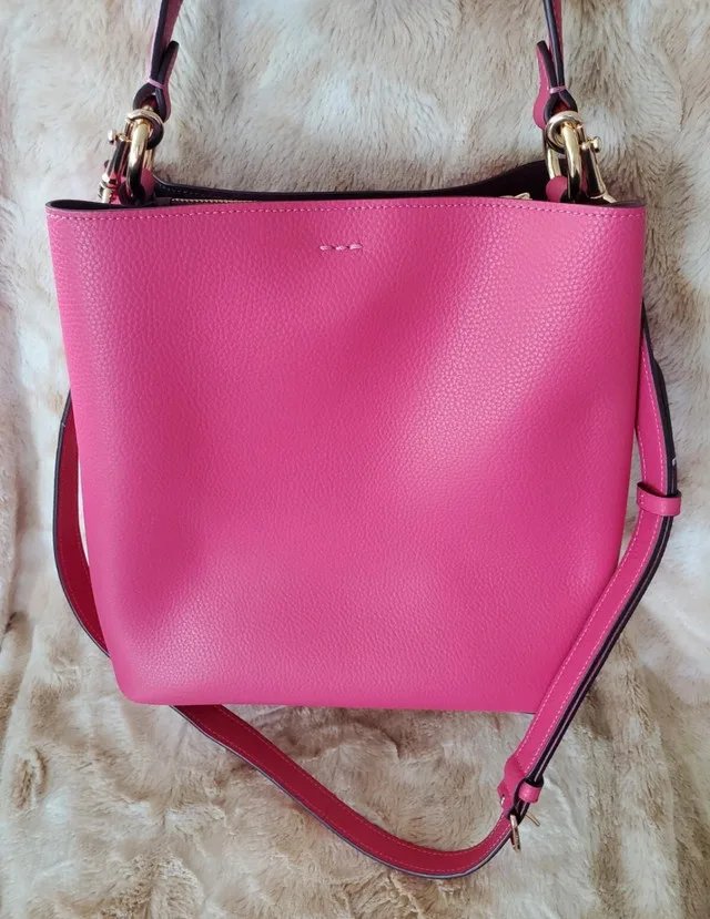Coach Town Bucket BagCrossbody ~ Bold Pink image indicator(2)