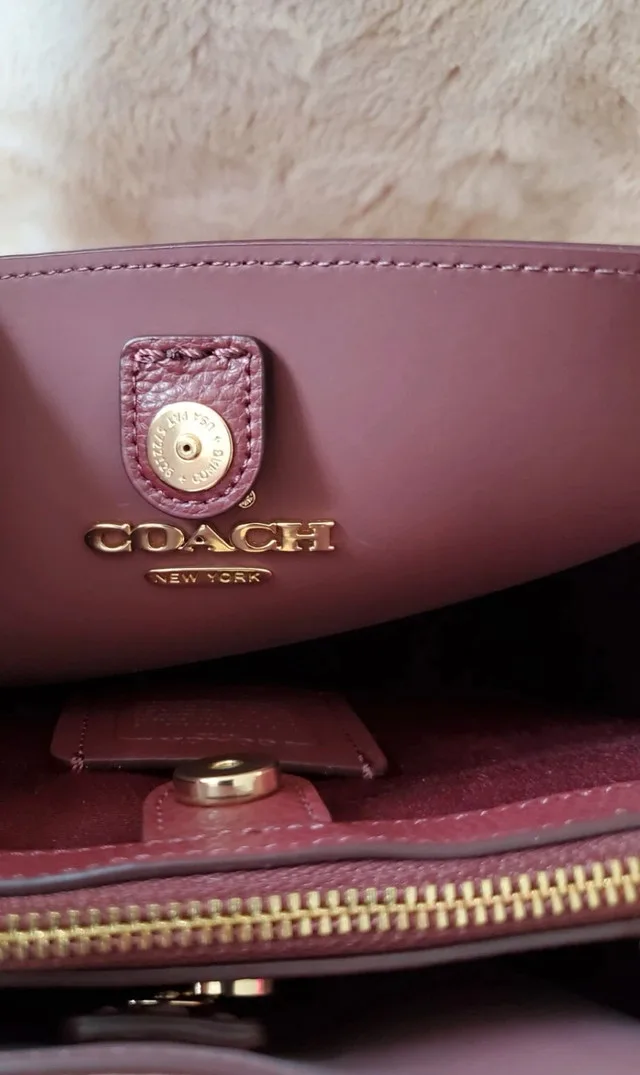 Coach Town Bucket BagCrossbody ~ Bold Pink image indicator(6)