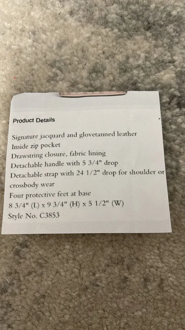 Coach Jacquard and smooth leather bucket bag image indicator(3)