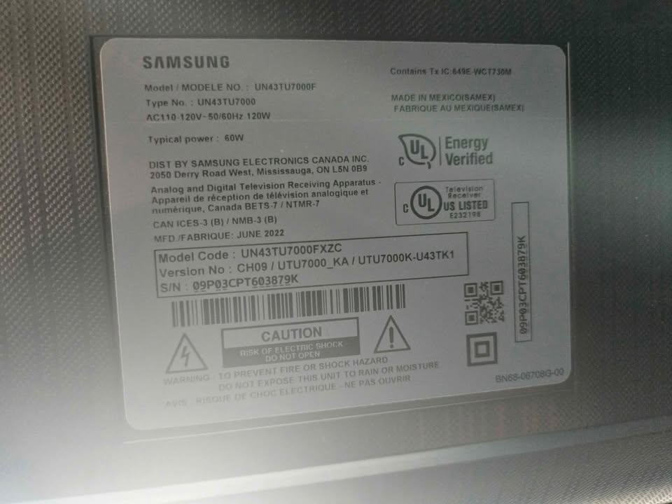 Samsung 43 inch Crystal UHD 4K TU7000 Smart TV - photo 2