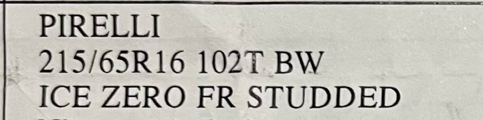 Pirelli 215/65R16 Winter Tires on Rims - Set of 4 - photo 4