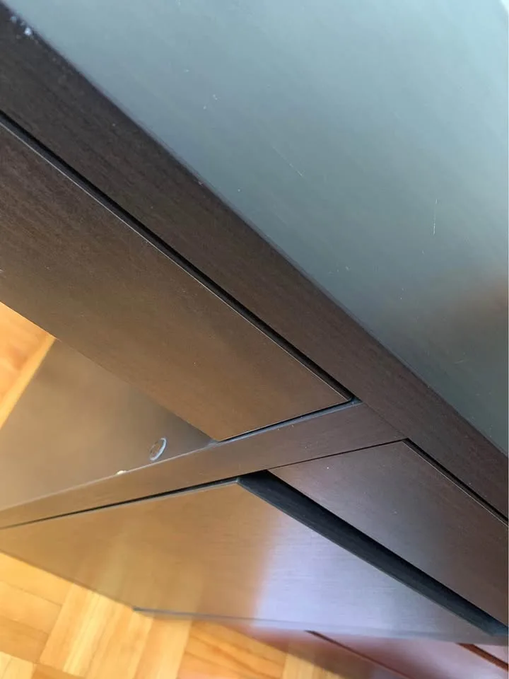 IIKEA MICKE Desk, black. Used, in good condition. image indicator(4)