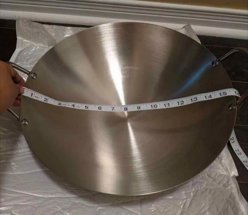 Brand new stainless steel Large capacity 15inch wok image indicator(3)