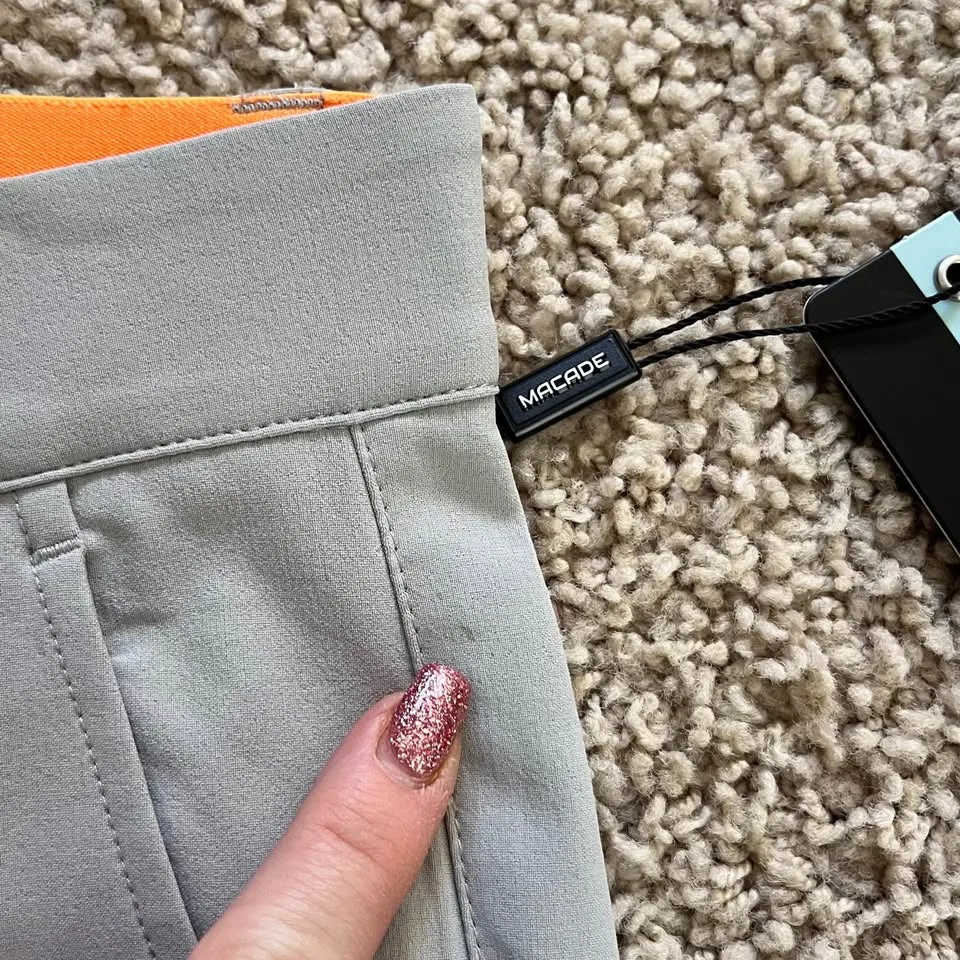 Macade Men’s Size 34 Slim Fit Light Grey Golf Pants image indicator(7)