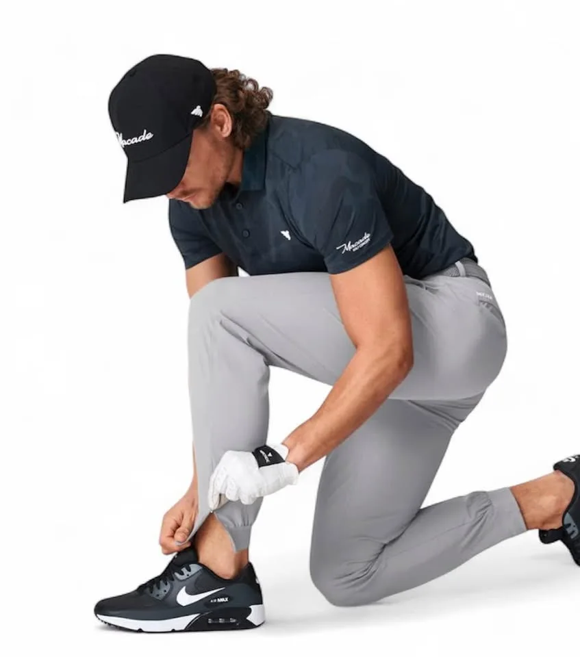 Macade Men’s Size 34 Slim Fit Light Grey Golf Pants image indicator(10)