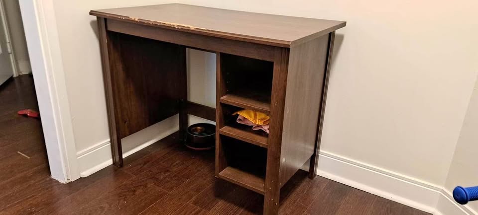 Heavy wooden office desk