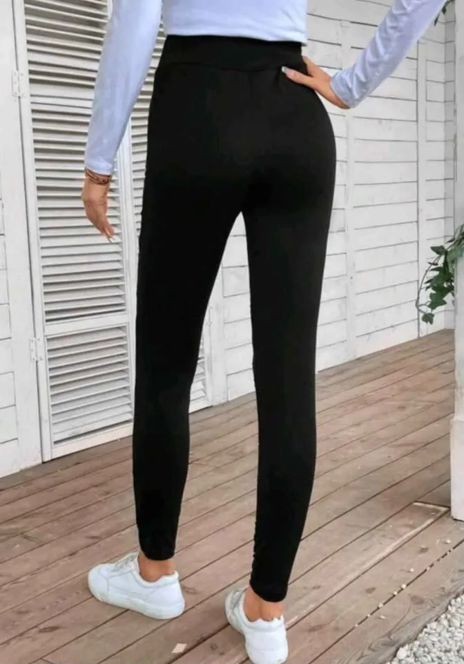 Shein Rhinestone Leggings - Size L - USED ONCE image indicator(4)