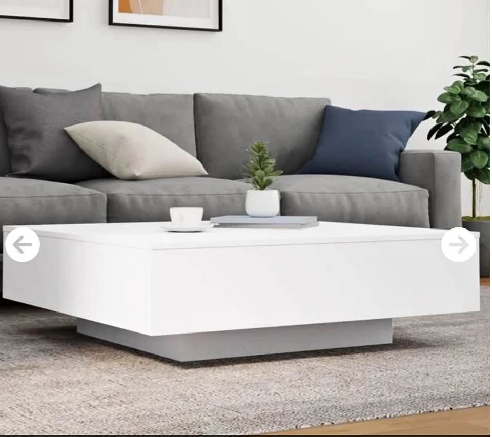 New LED coffee table modern square coffee table with lights