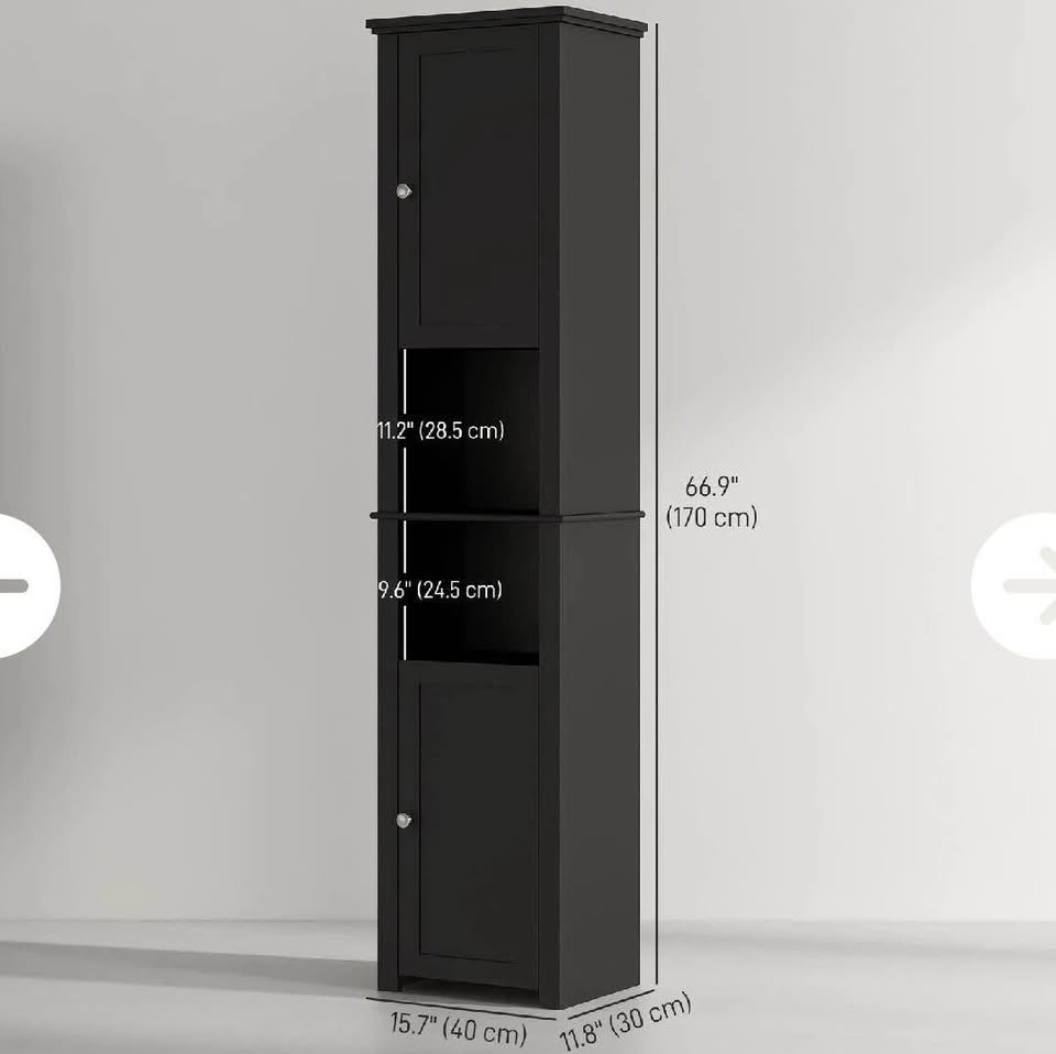 New open box tall bathroom storage cabinet - photo 2
