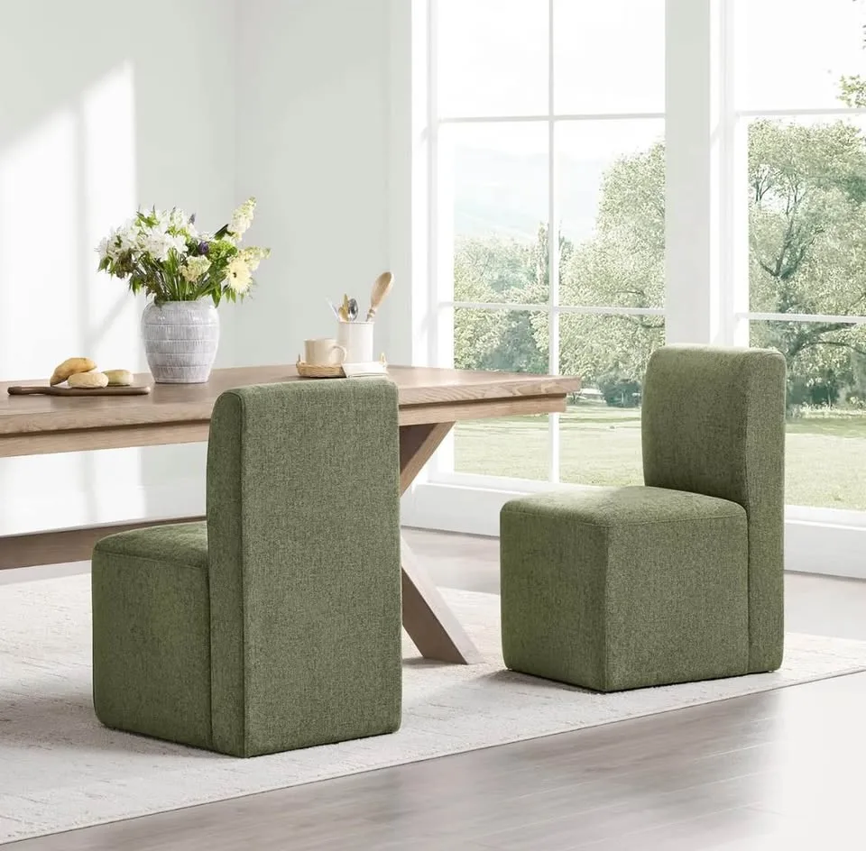 CHITA Dining Chairs with Casters Set of 2 image indicator(3)