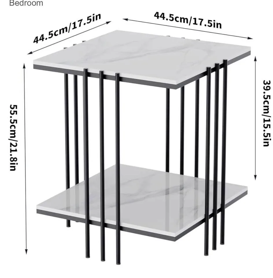 NEW Wisfor 2-Tier Square Side Table image indicator(2)