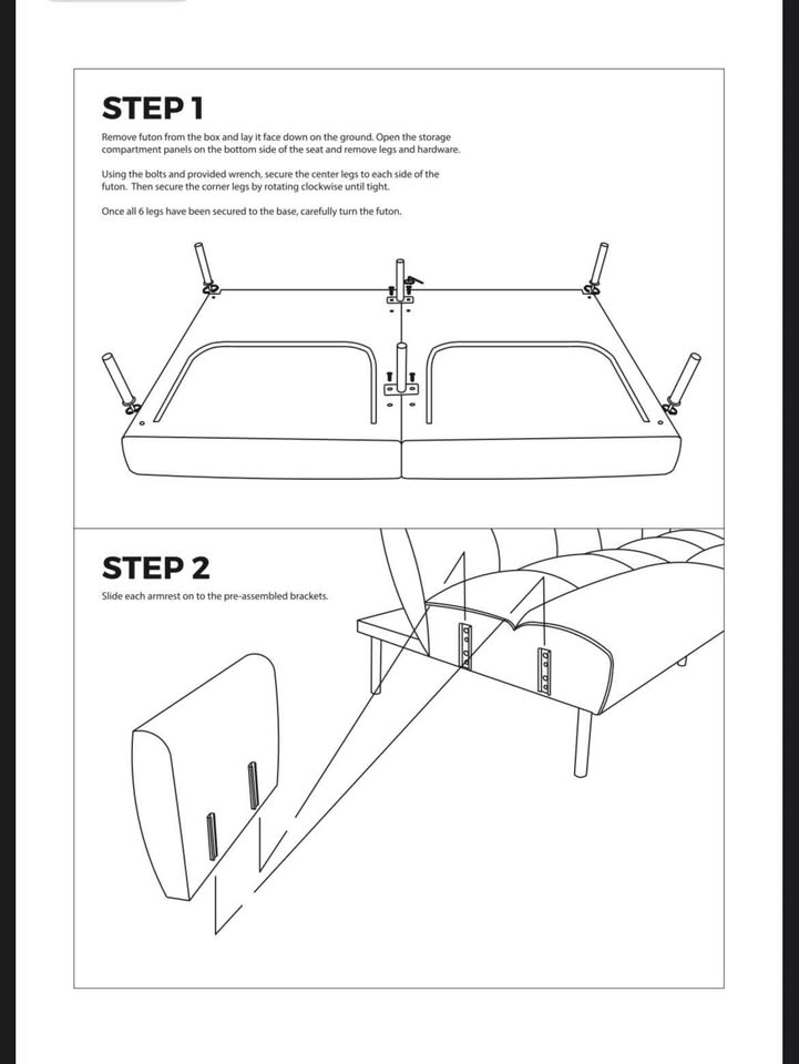 Ollie Futon Sofa Bed - Lucid Comfort Collection - photo 4