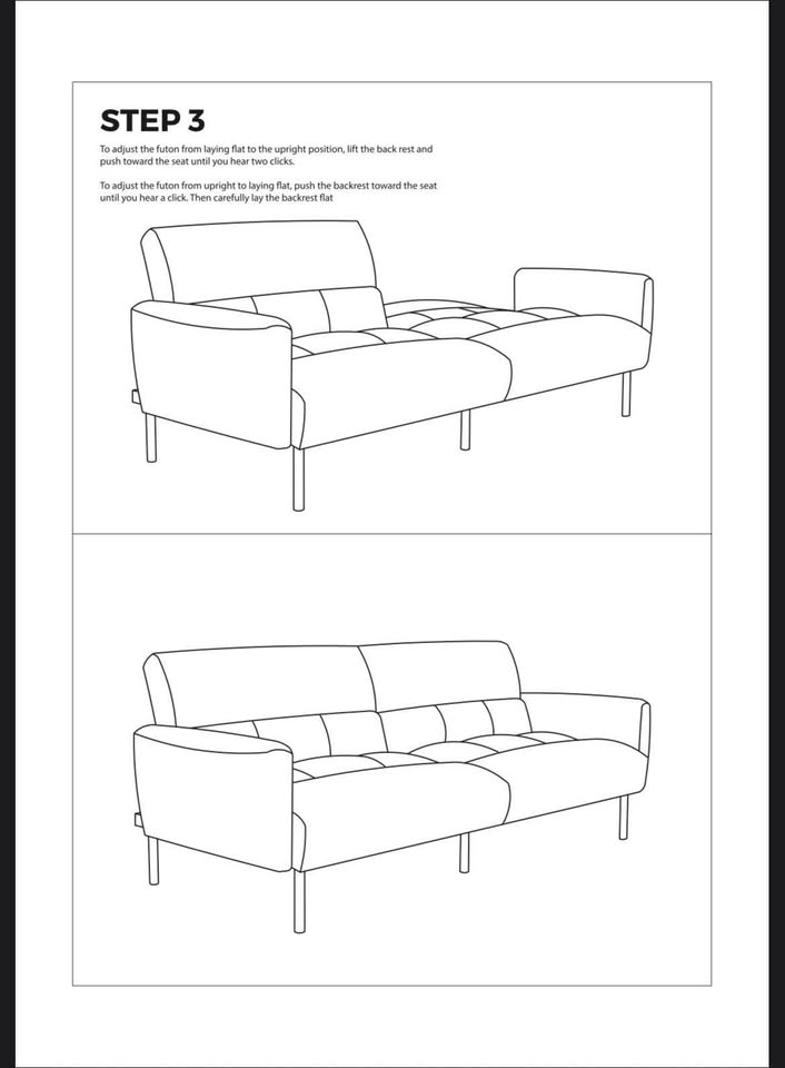Ollie Futon Sofa Bed - Lucid Comfort Collection - photo 5