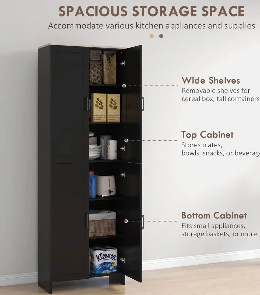 Kitchen Pantry Cabinet - 67.1" image indicator(4)