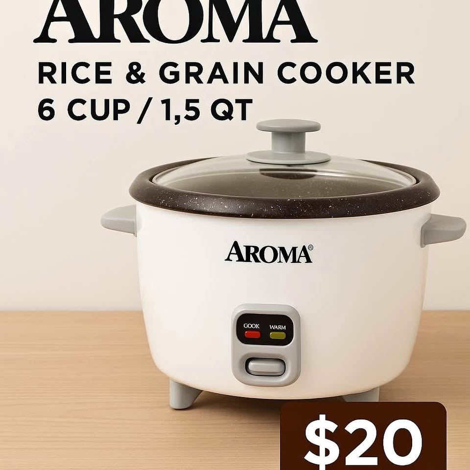 Aroma Rice & Grain Cooker – 6 Cup / 1.5 Qt – $20 (Whitby)