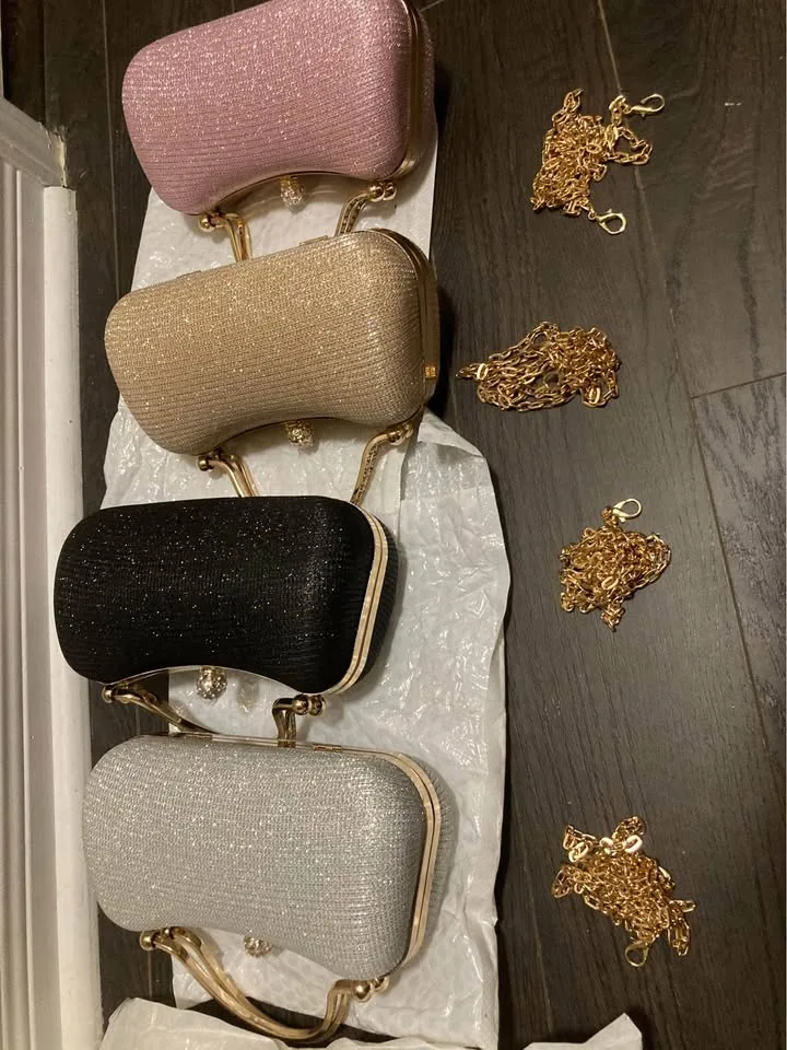 Brand new elegant glitter women evening bags image indicator(2)