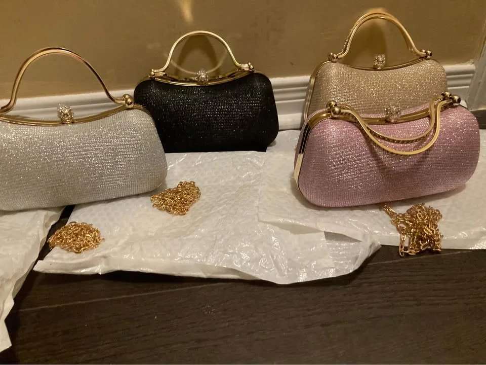 Brand new elegant glitter women evening bags image indicator(4)