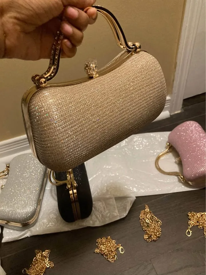 Brand new elegant glitter women evening bags image indicator(6)