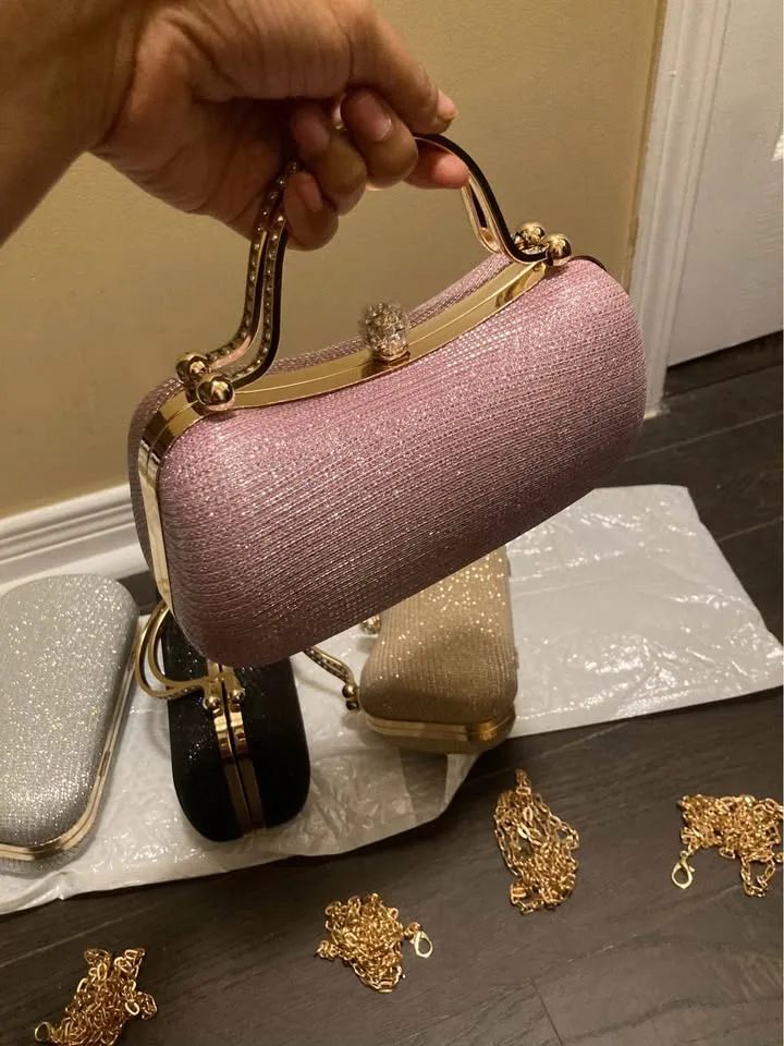 Brand new elegant glitter women evening bags image indicator(7)